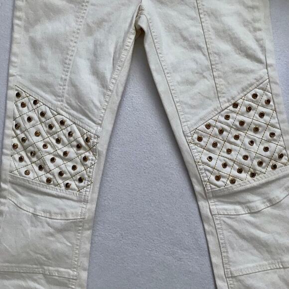 Dereon NWOT Ivory Skinny Jeans Juniors/Women 5/6 - Picture 6 of 9